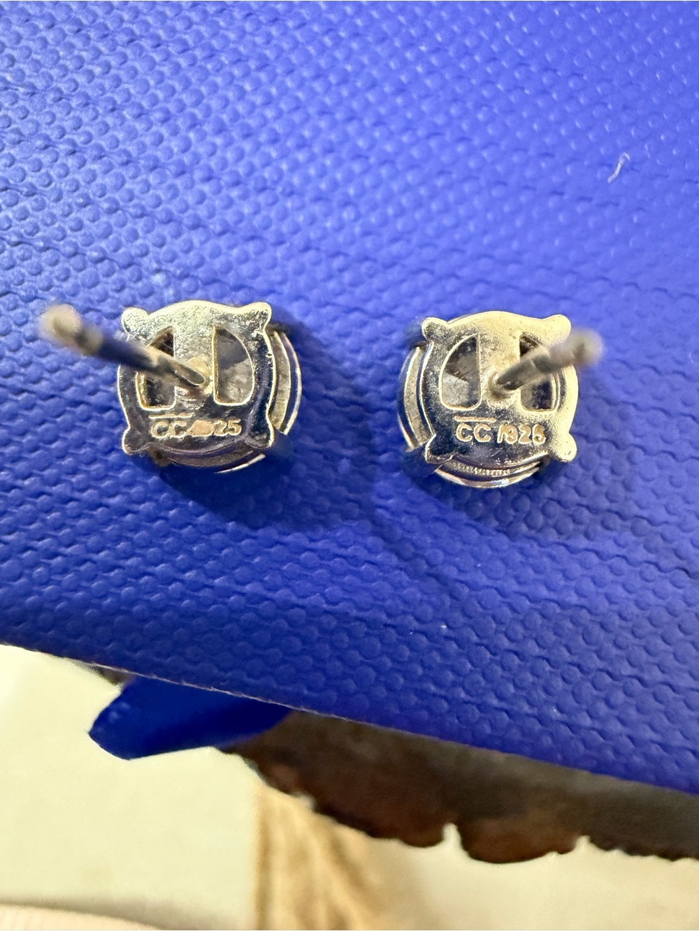 Silpada Silver Clear Cubic Zirconia Stud Earrings - Picture 4 of 4